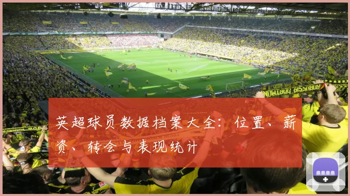英超球员数据档案大全：位置、薪资、转会与表现统计